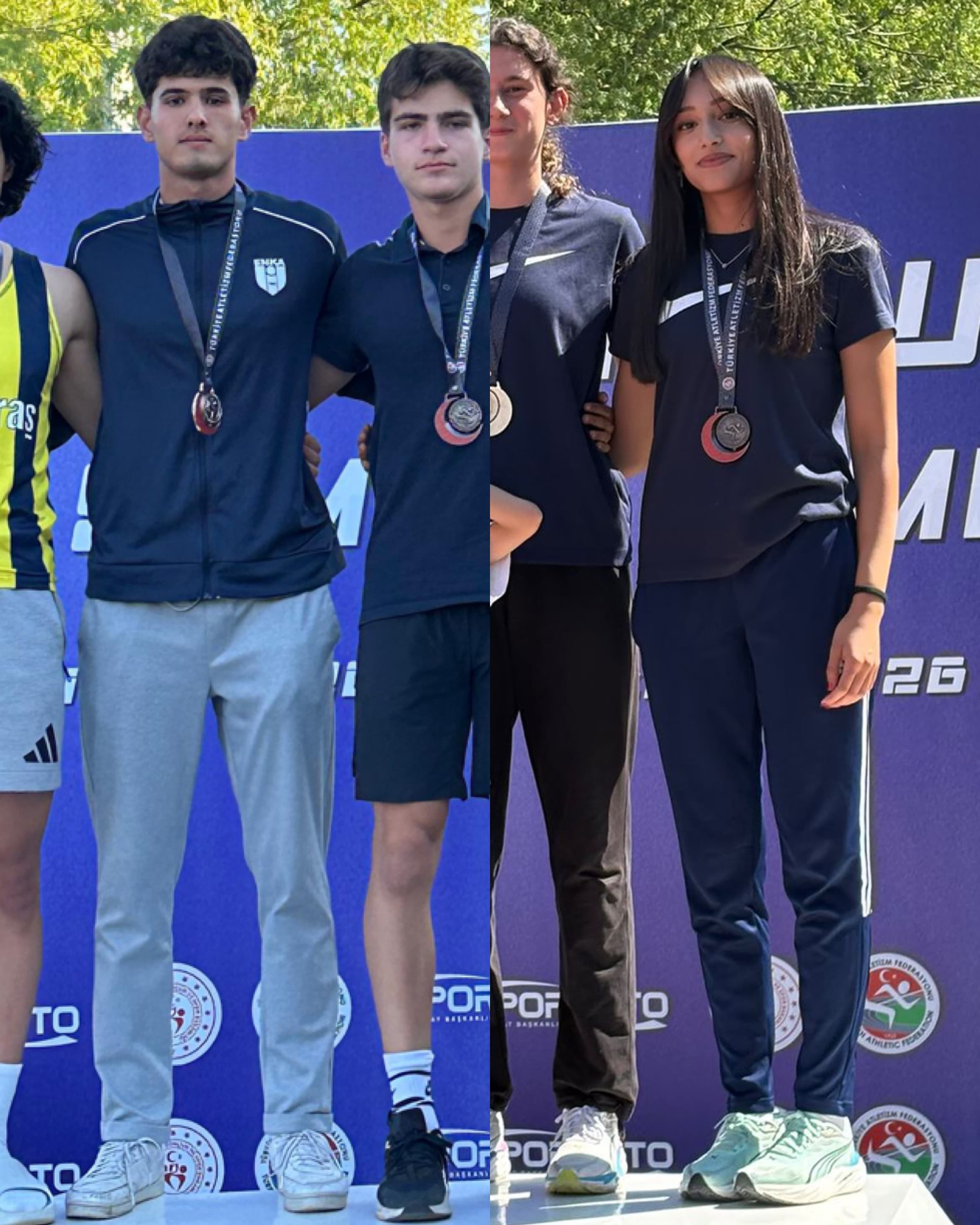 Kayserili atletizmciler Türkiye Şampiyonasından madalyayla döndü