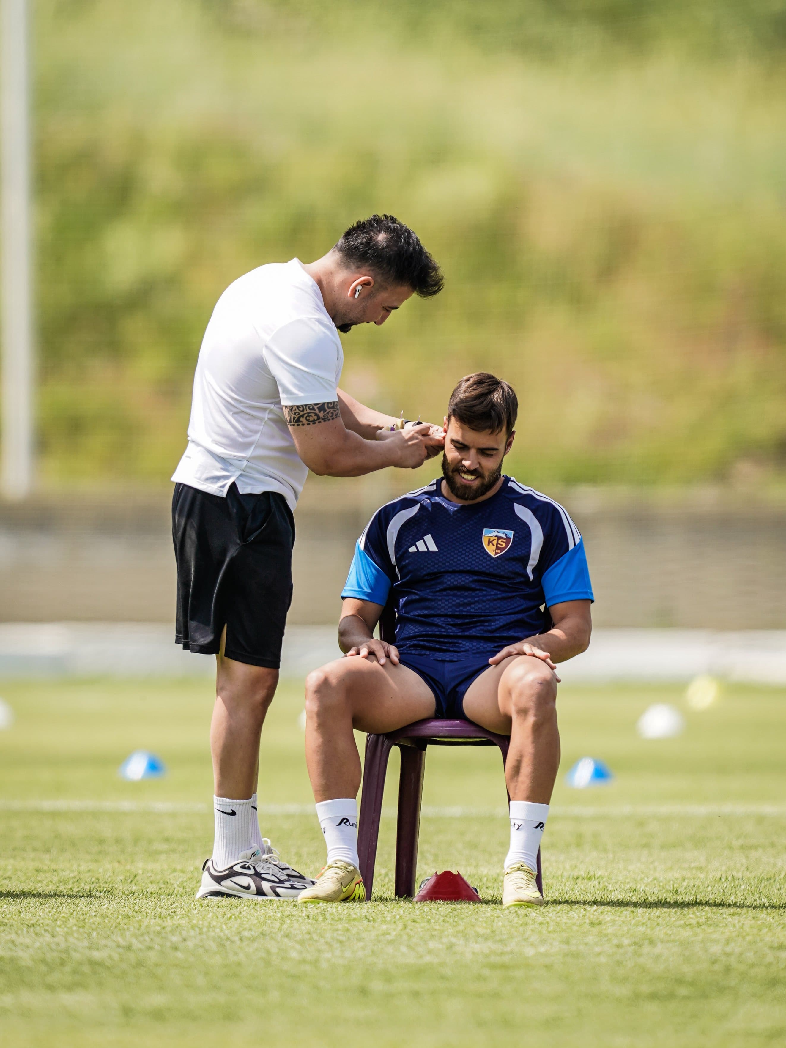 Kayserisporlu futbolcular laktat testinden geçti