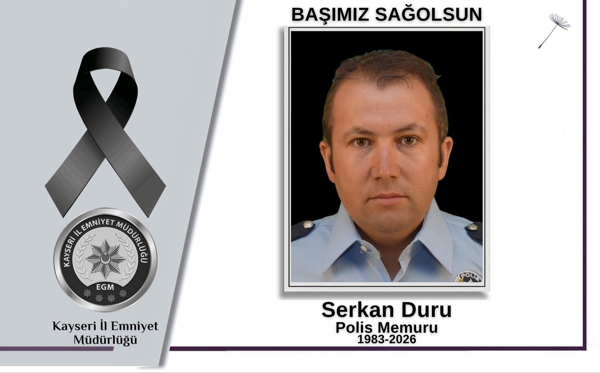 Hayatını kaybeden Polis Memuru Duru için tören düzenlendi