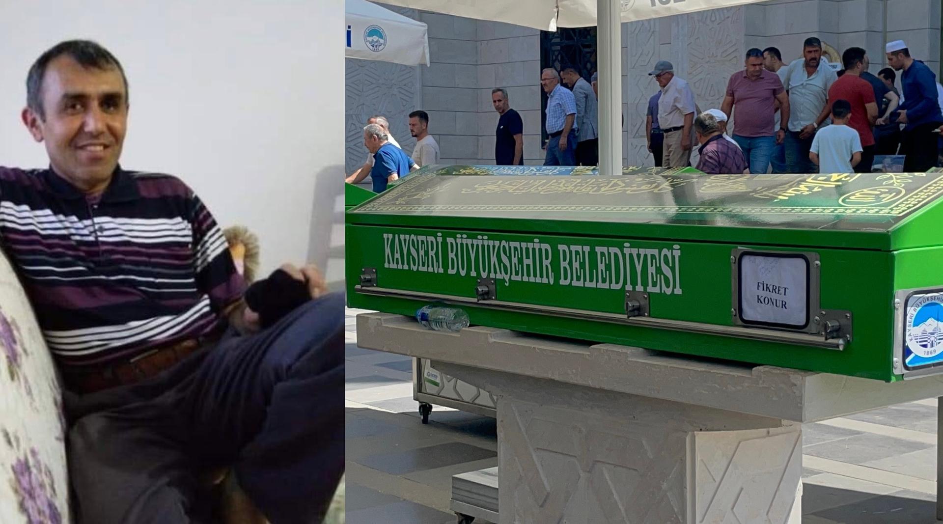 Fabrikada iş kazası sonucu hayatını kaybeden işçi toprağa verildi