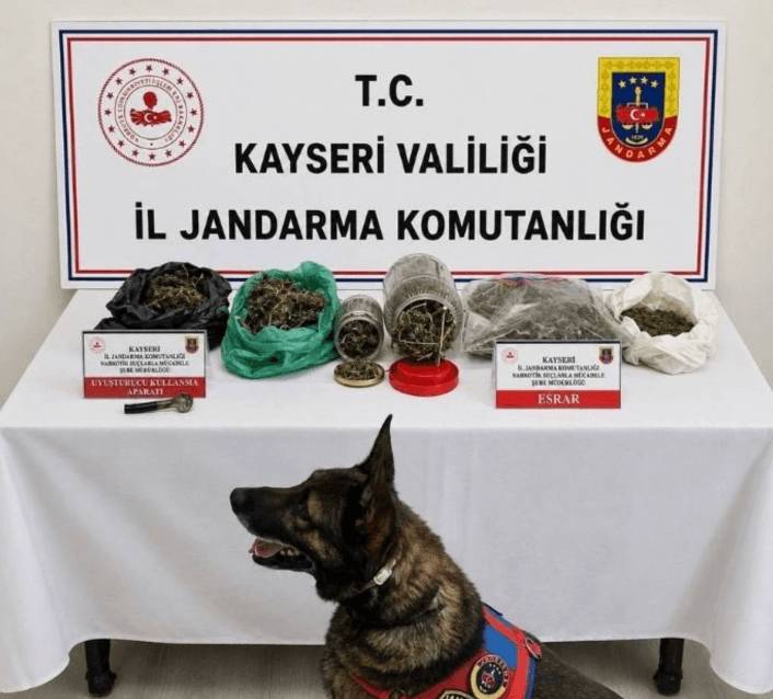 Jandarmadan operasyon: Bin 200 gram kubar esrar ele geçirildi