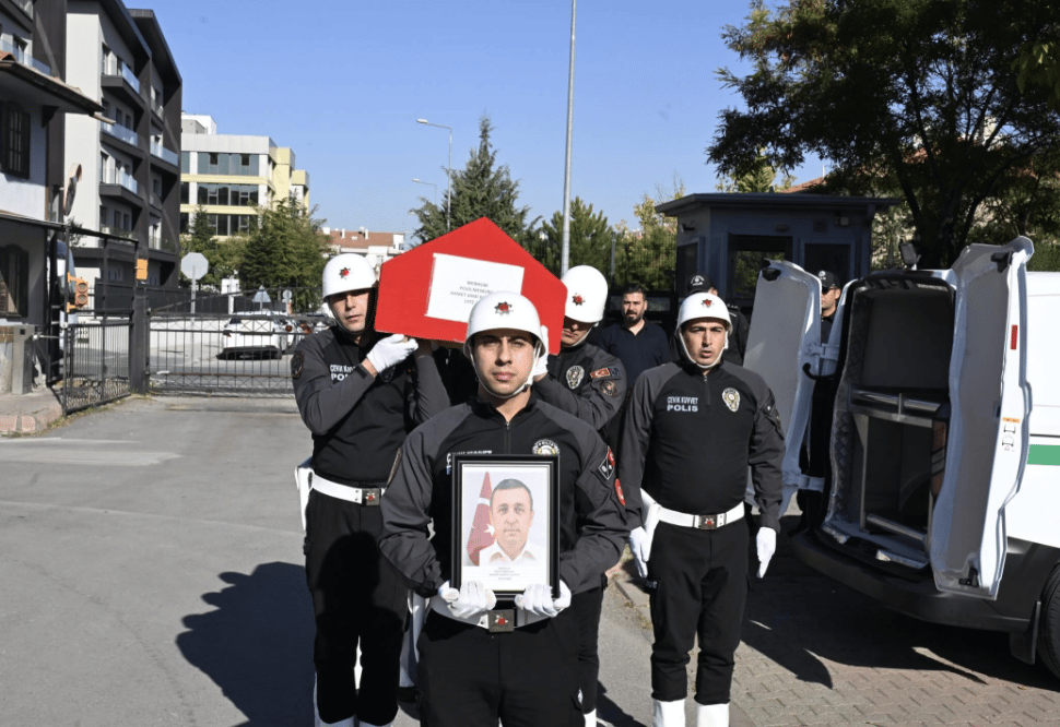 Trafik kazası sonucu hayatını kaybeden Polis Memuru için tören düzenlendi