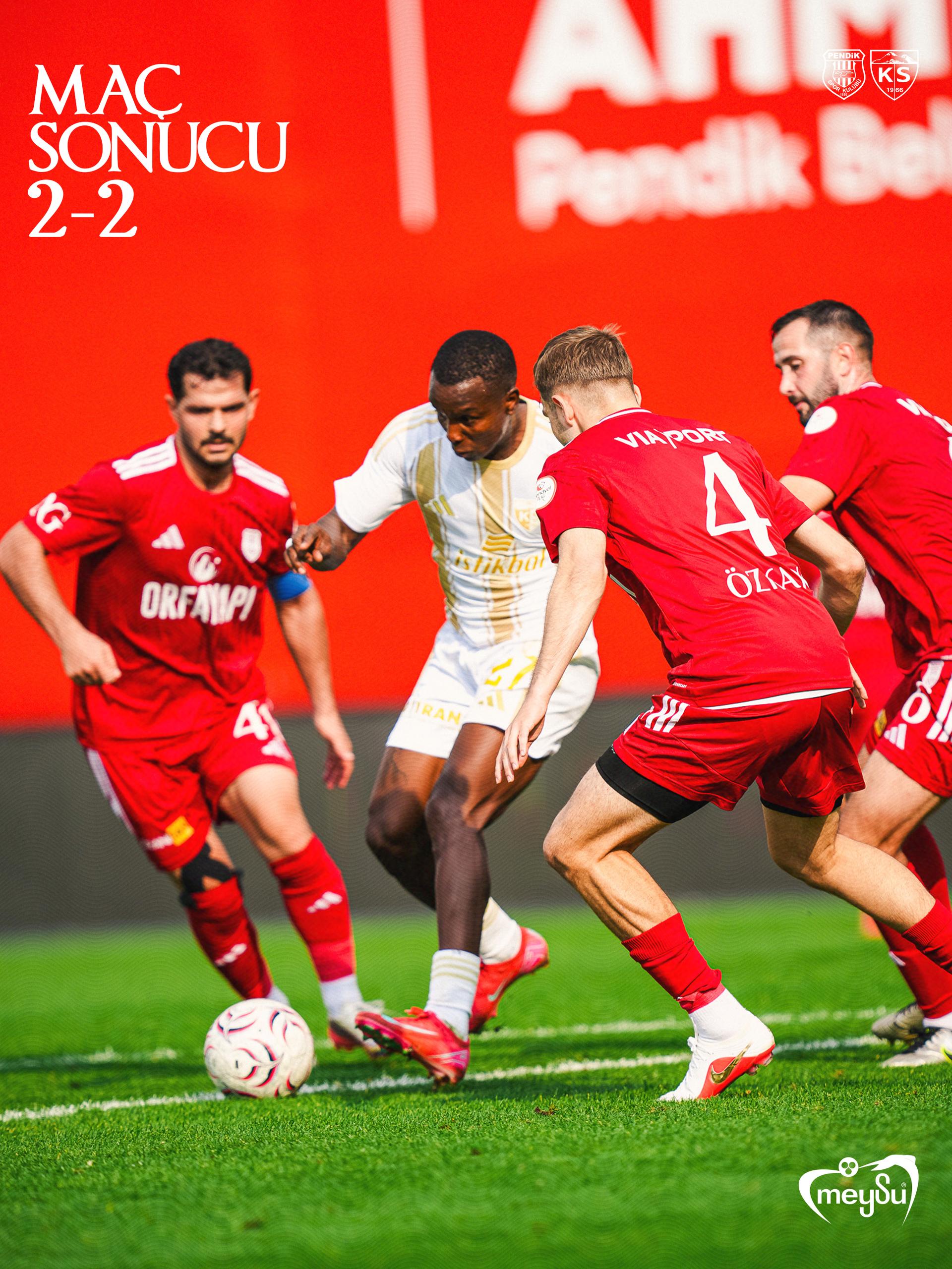 Pendikspor – Kayserispor: 2-2