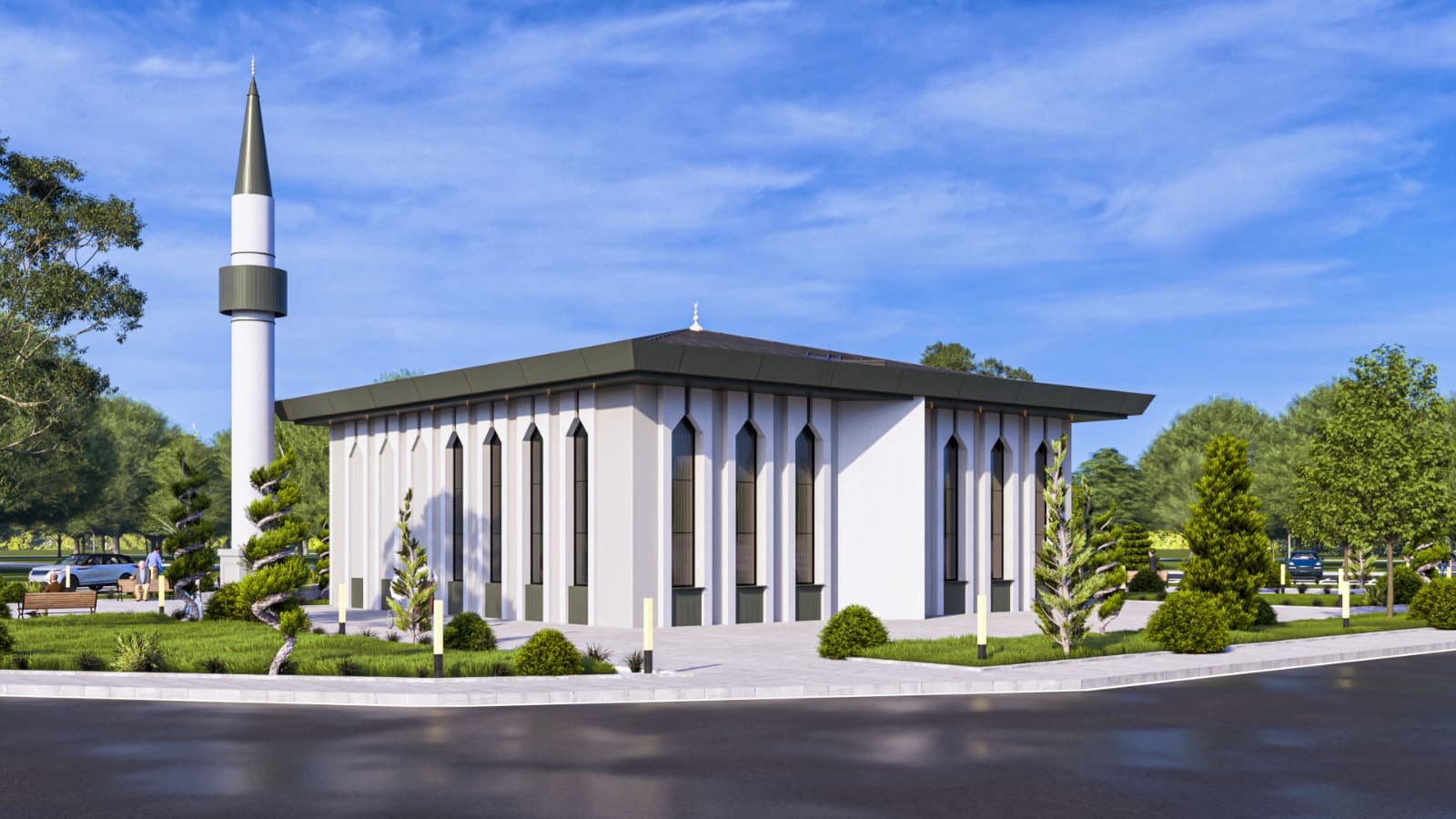 Melikgazi’de Hüseyin Özal Cami yaz sonunda hizmete açılacak