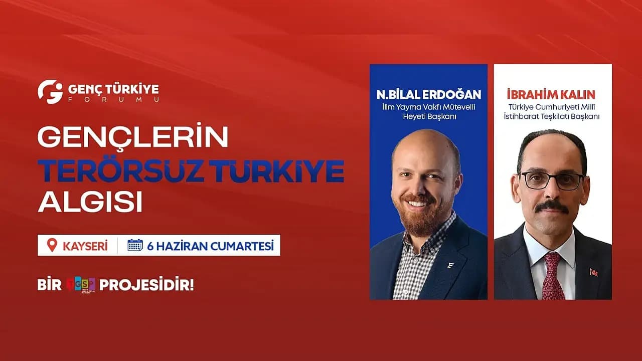 Bilal Erdoğan ve İbrahim Kalın Kayseri’ye geliyor