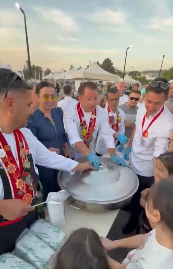 Kayseri Gastro Derneği’nden Çanakkale’de bin kişilik pastırmalı pilav