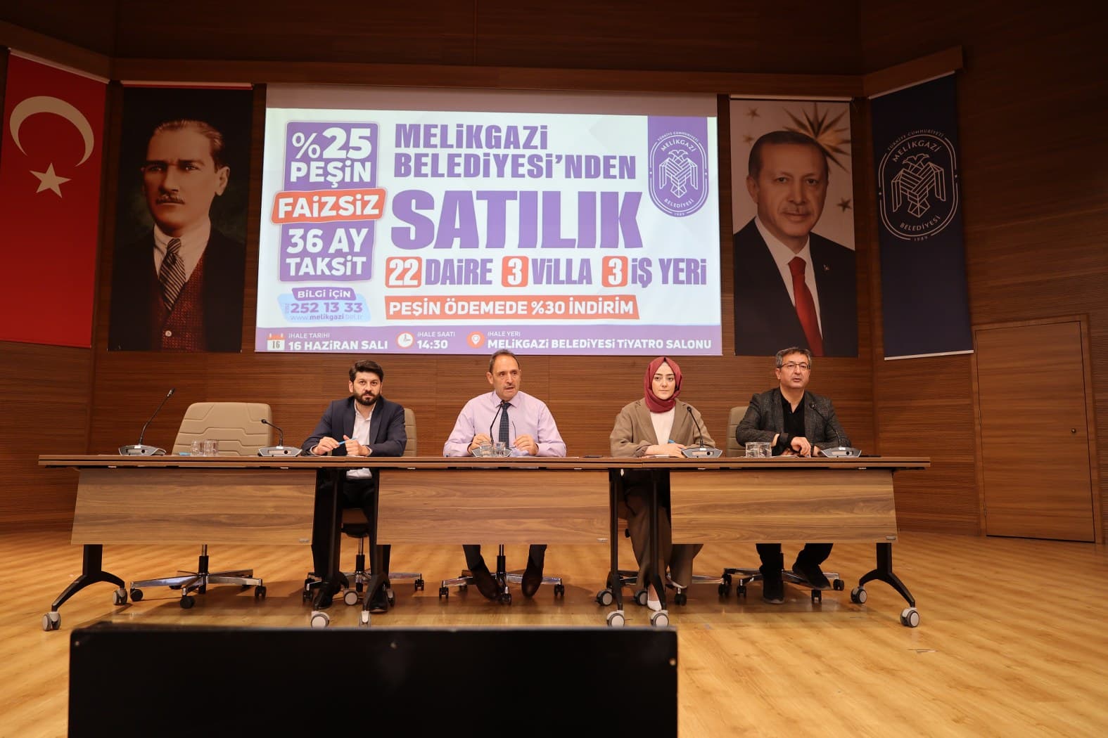 Melikgazi Belediyesi taşınmazlar için satış ihalesi gerçekleştirdi