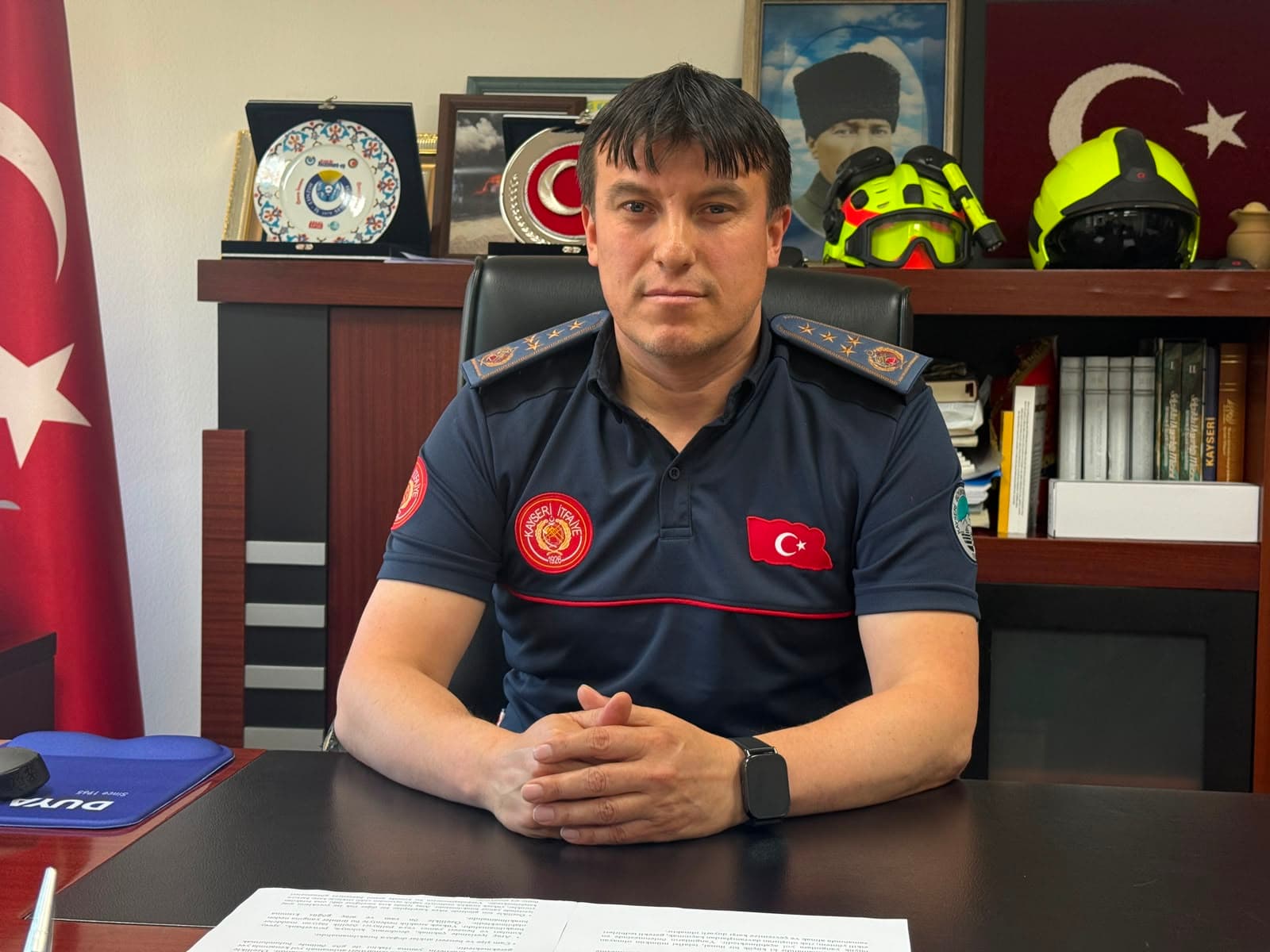 İtfaiye Daire Başkanı Bağdat, “En hızlı sürede müdahaleyi amaçlamaktayız”