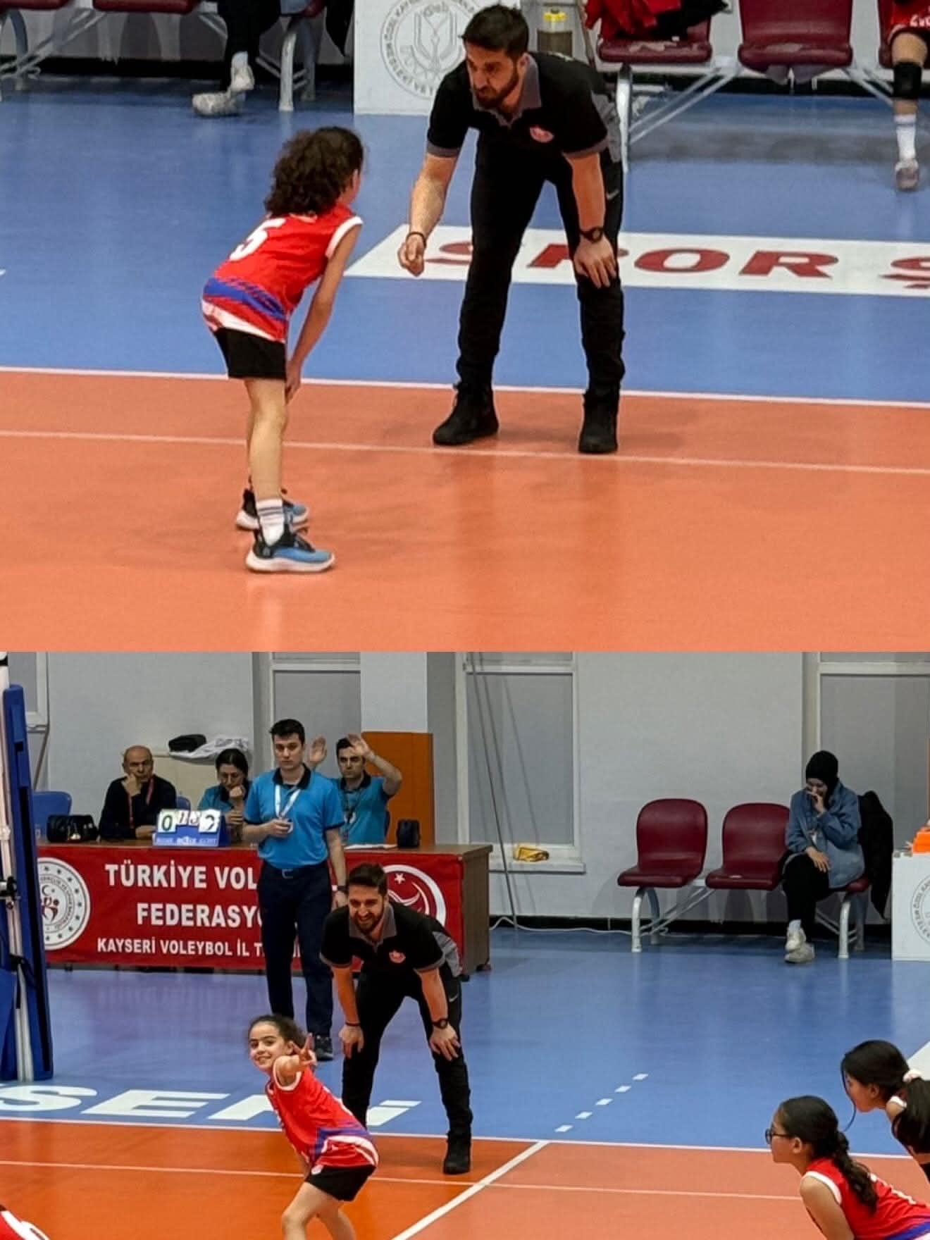 Lilya ilk resmi maçına baba antrenör Emre Pınar ile çıktı