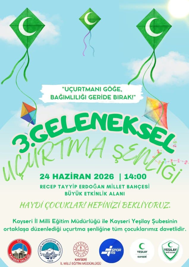 Uçurtma şenliği Millet Bahçesinde düzenlenecek