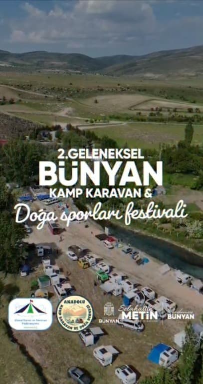 2. Bünyan Kamp, Karavan ve Doğa Sporları Festivali 26-27-28 Haziran tarihlerinde yapılacak