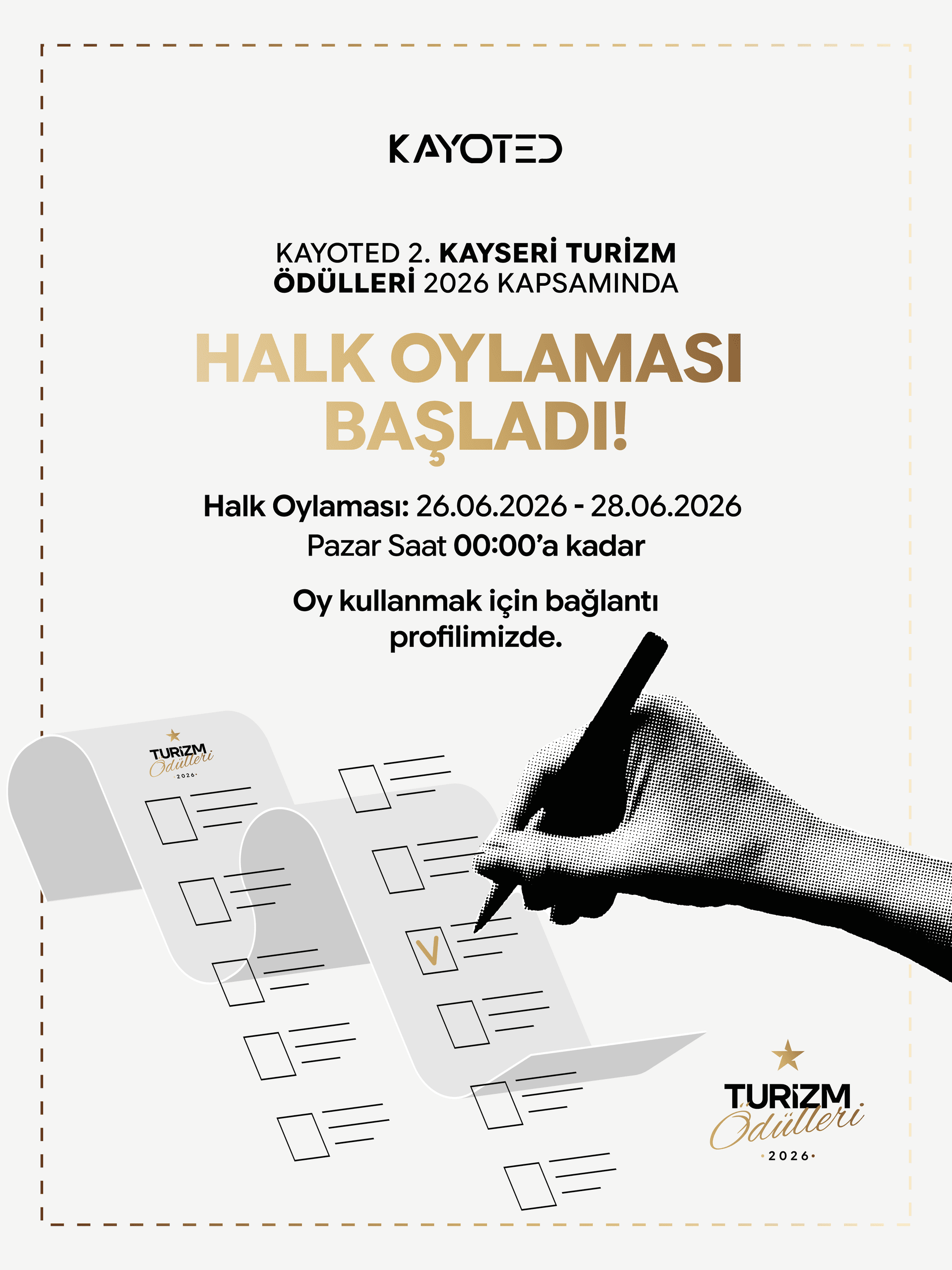 2026 Turizm Ödülleri halk oylaması başladı