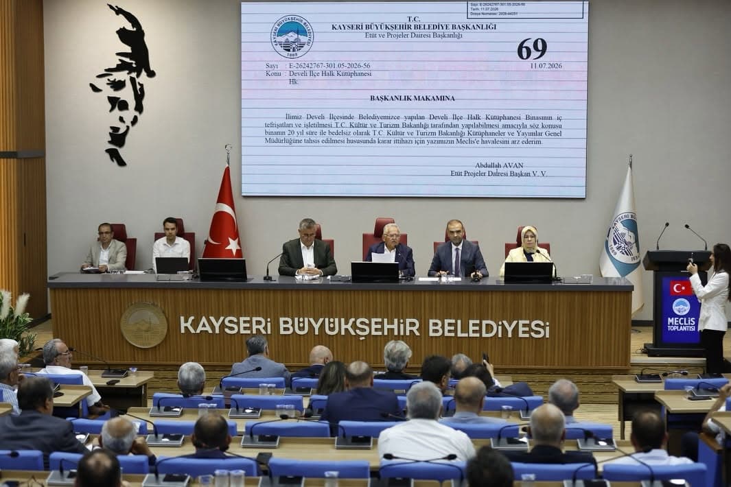 Kayseri Büyükşehir Belediyesi meclisinde 69 gündem maddesi karara bağlandı
