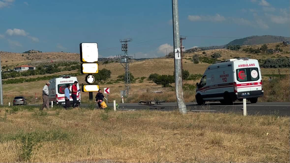 Otomobille motosikletin çarpışması sonucu 1 kişi öldü, 1 kişi yaralandı