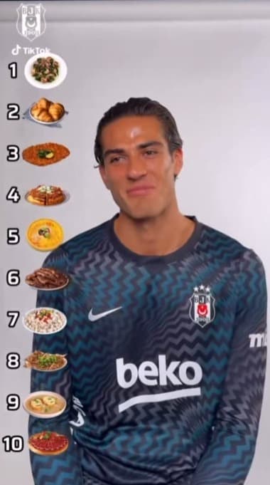 Kayserili kalecinin favori yemek listesi sosyal medyada gündem oldu