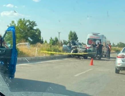 Kayseri- Boğazlıyan karayolunda kaza 1 ölü, 1 yaralı