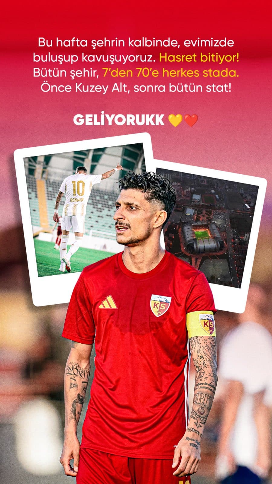 Kayserisporlu futbolcu Benhur: Kavuşuyoruz