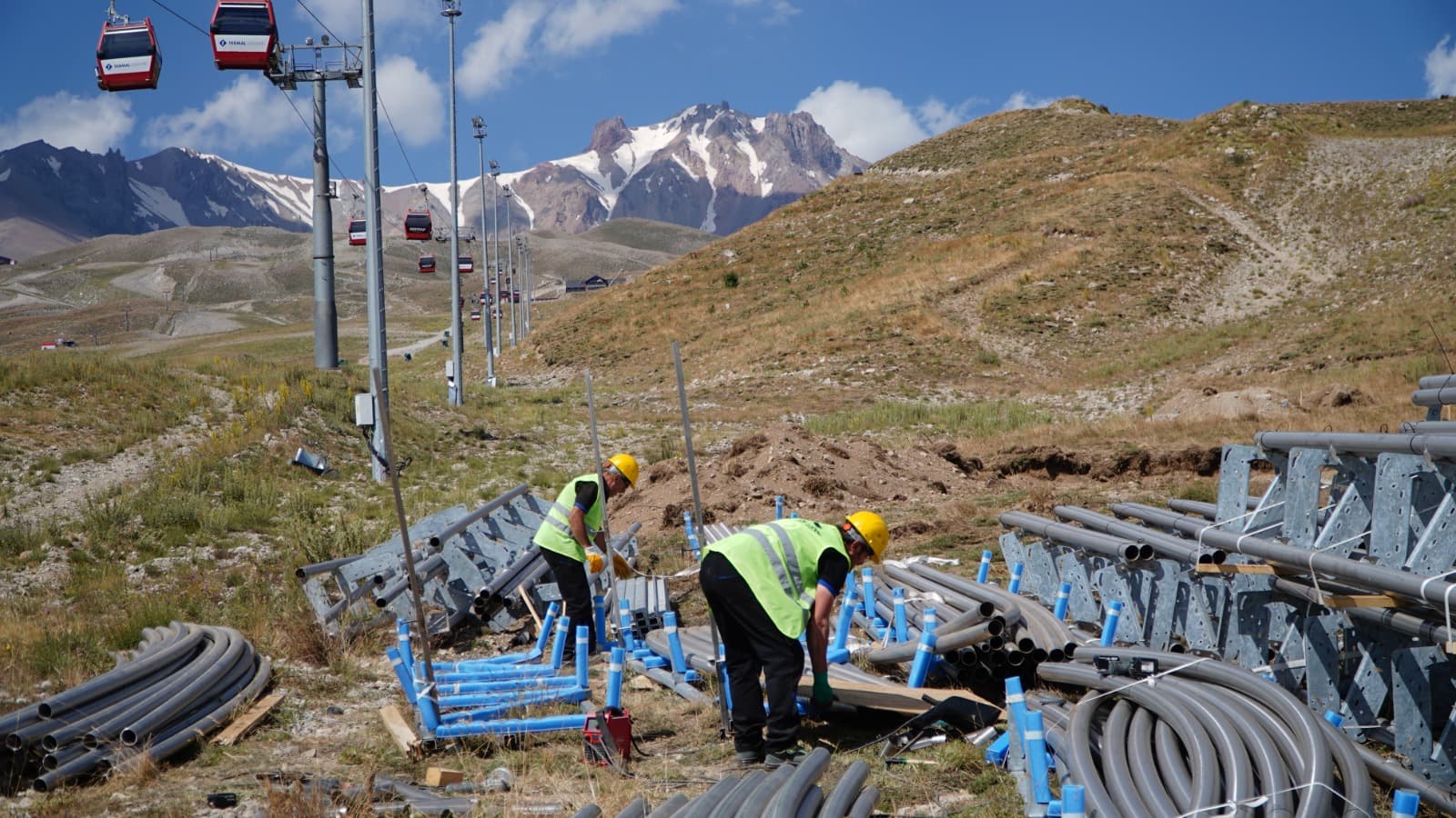 Erciyes Kayak Merkezi dağ kızağı projesinde çalışmalar başladı