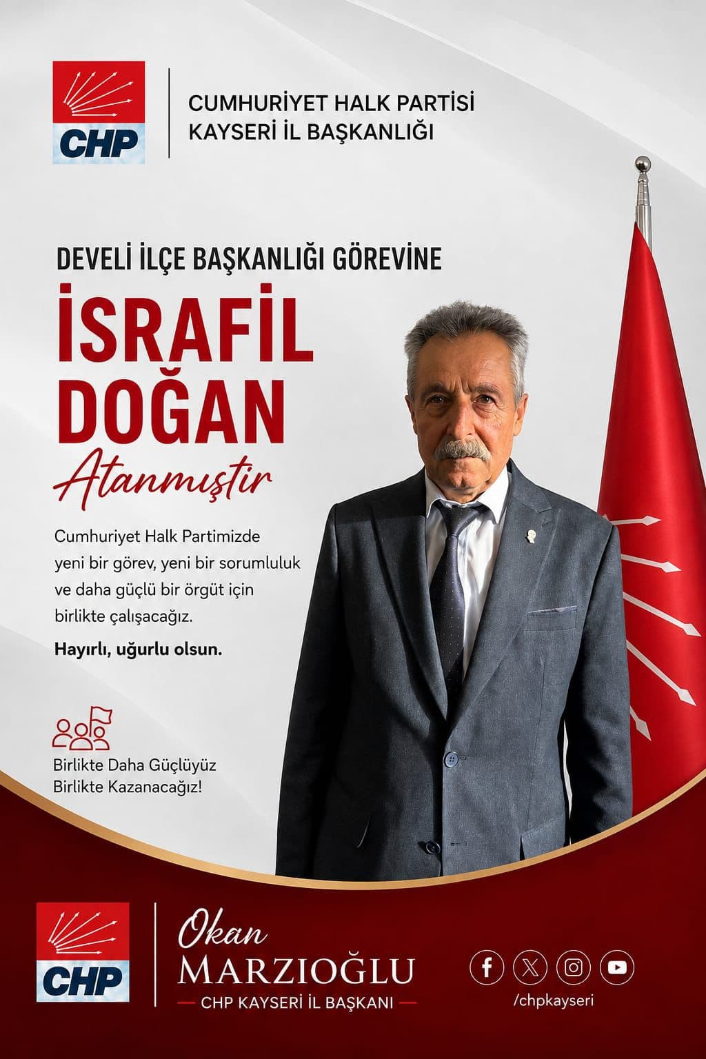 CHP Kayseri’de, 2 ilçe başkanının daha ismi açıklandı