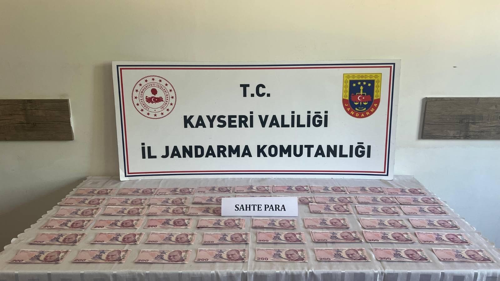Kayseri’de sahte para operasyonu: 2 şüpheli gözaltına alındı