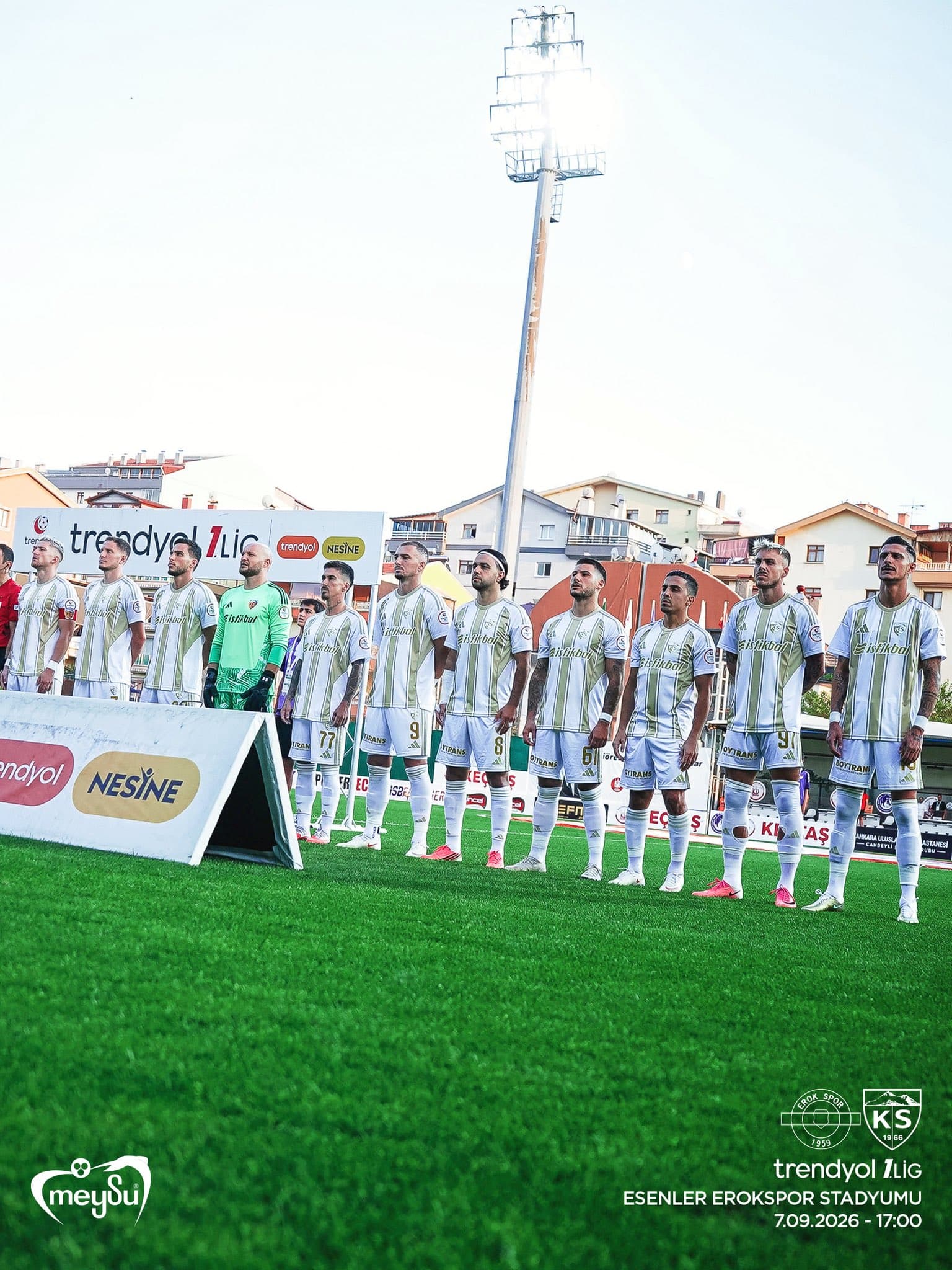 Kayserispor bugün Esenler Erokspor’a konuk olacak