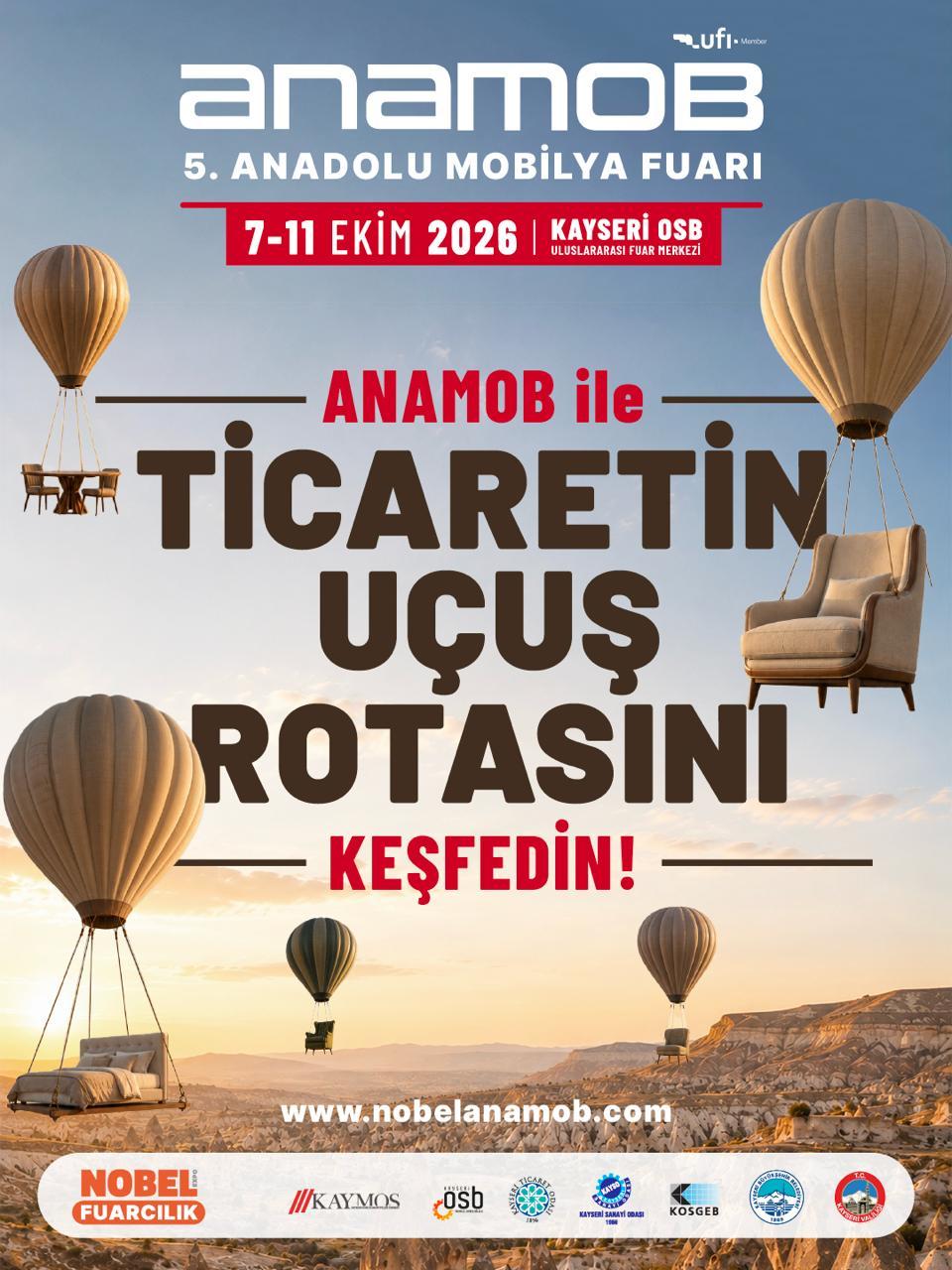 Anadolu Mobilya Fuarı 7 Ekim’de başlıyor