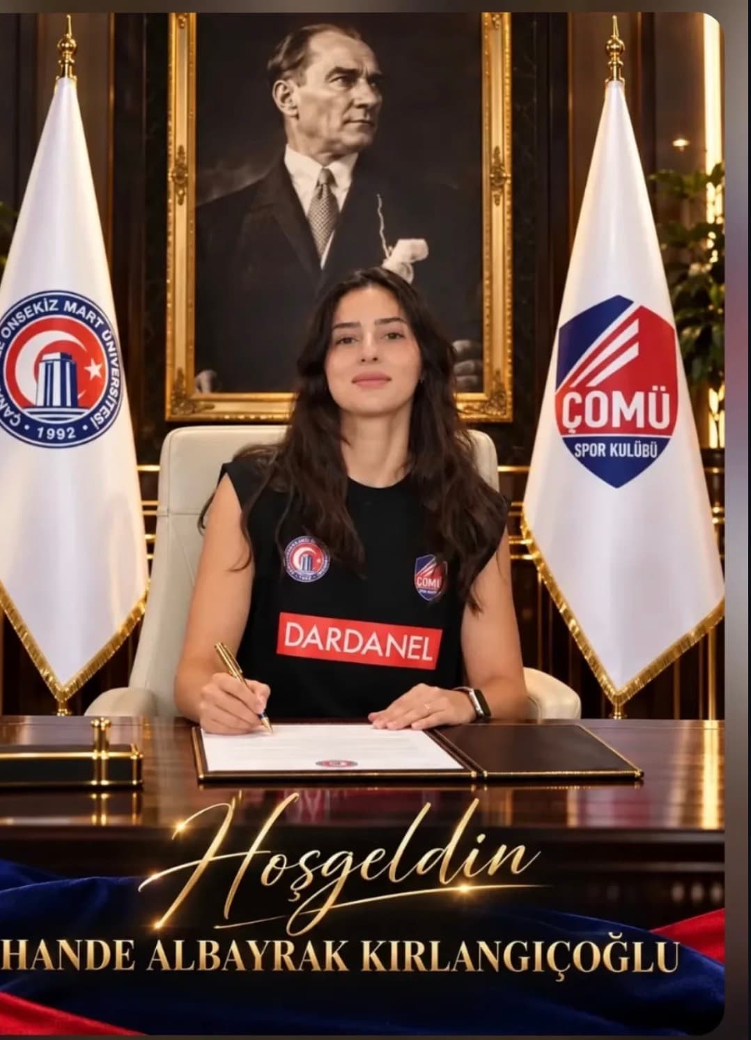 Kayserili voleybolcu Hande, Çanakkale’ye transfer oldu