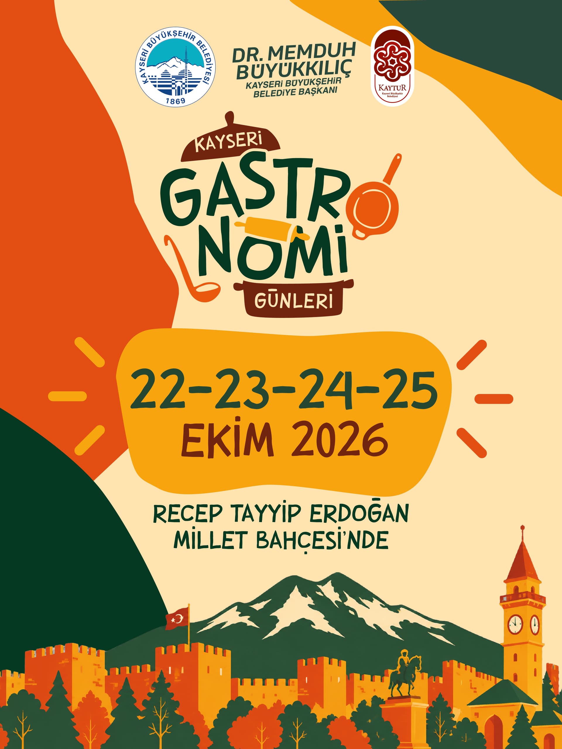 Kayseri Gastronomi Günleri, 22 Ekim’de başlıyor