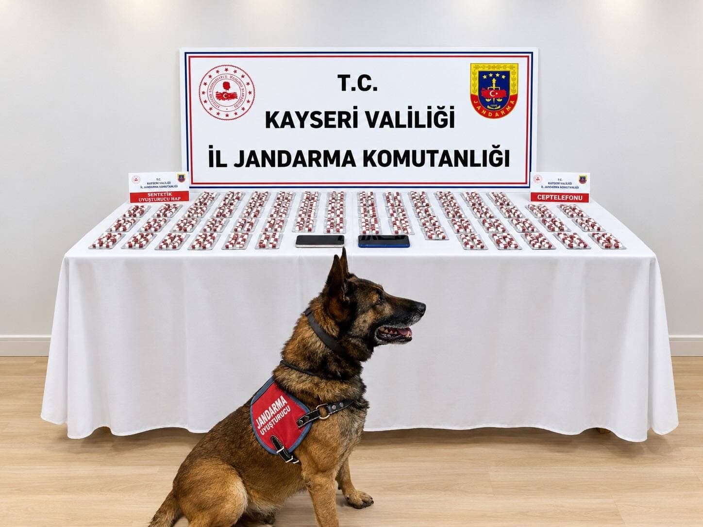 Kayseri’de bin 81 sentetik hap ele geçirildi, 2 şüpheli gözaltına alındı