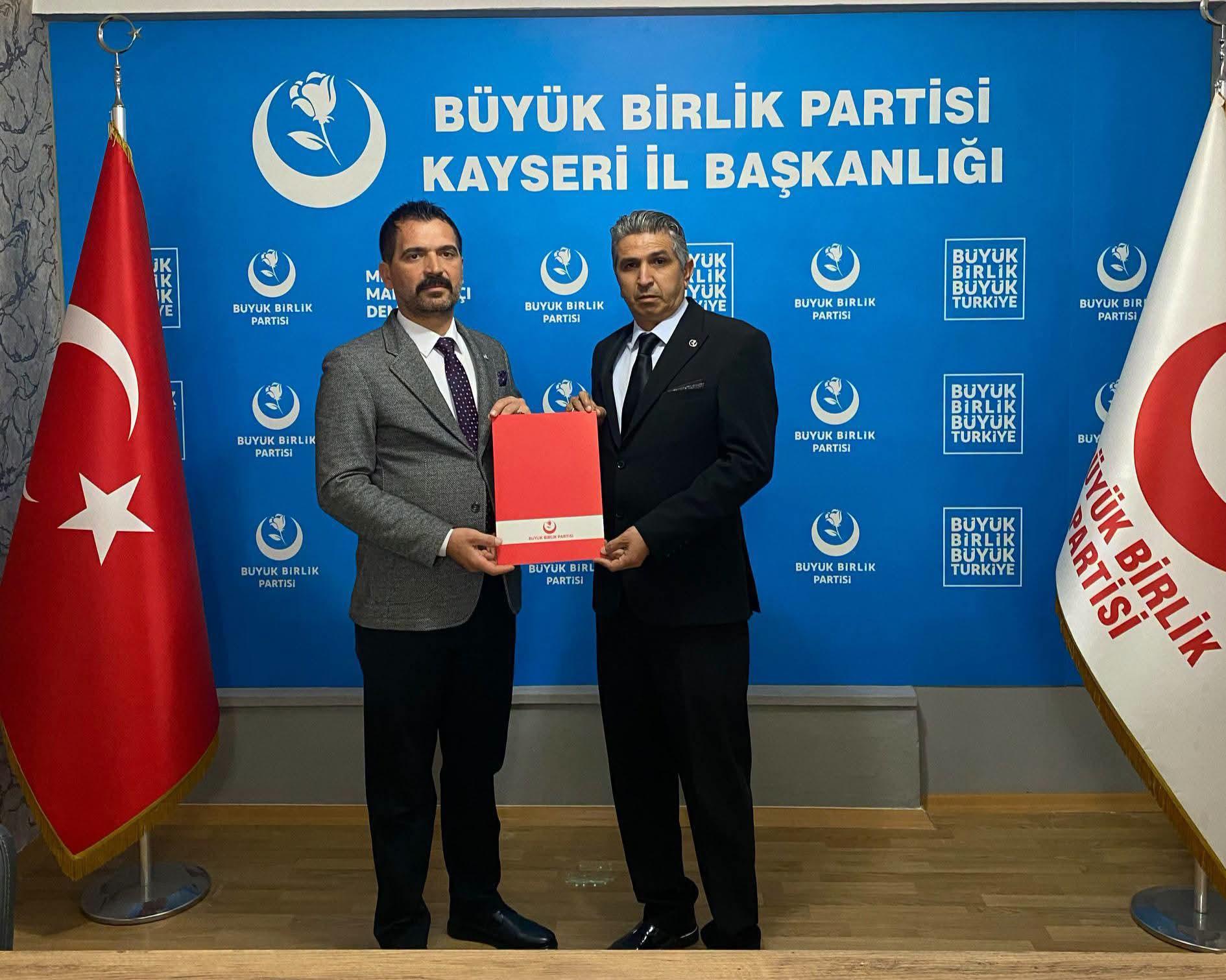 BBP Hacılar İlçe Başkanı Osman Kirtik oldu