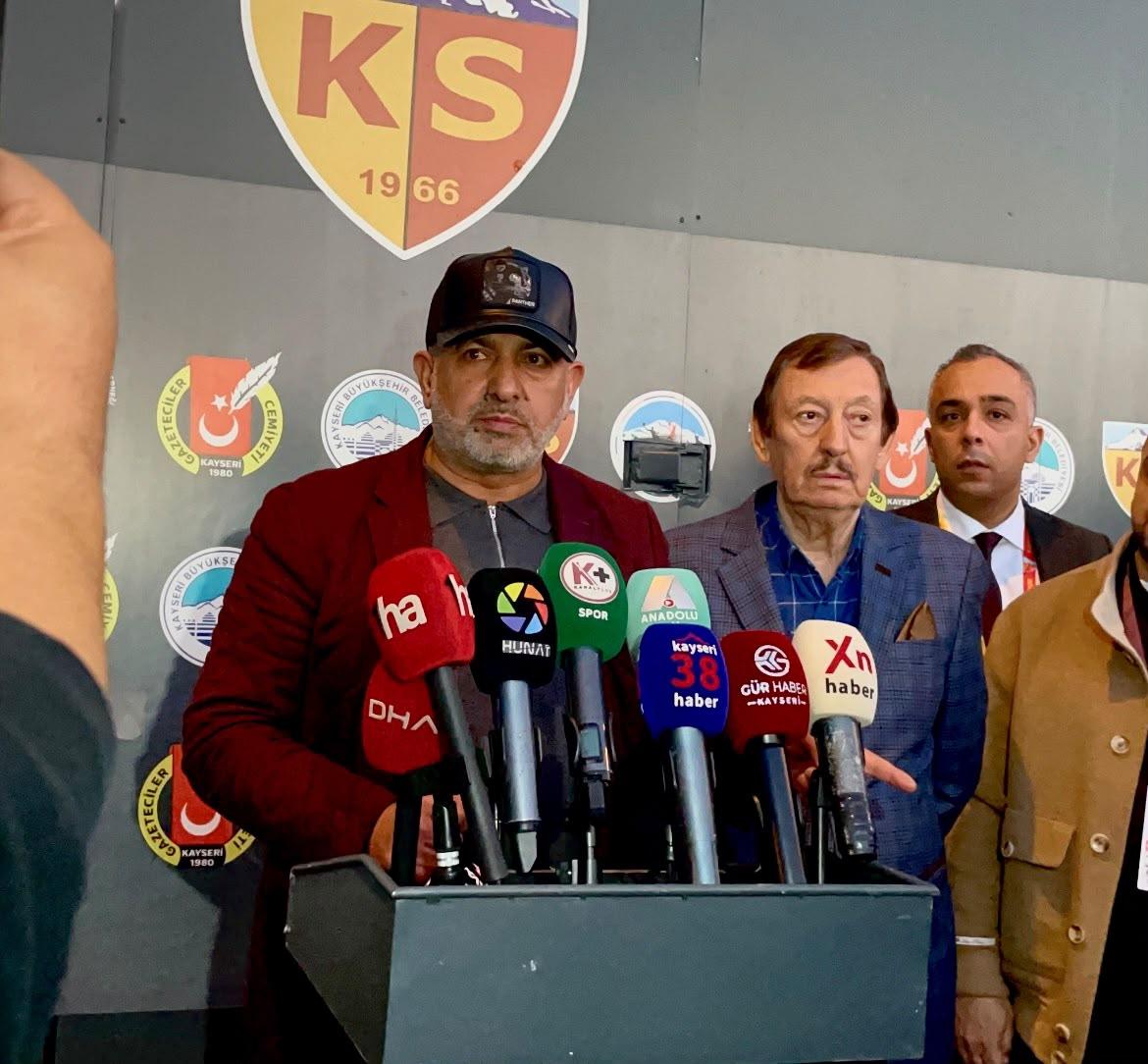 Kayserispor Başkan Ali Çamlı: Selçuk Şahin’i kınıyorum