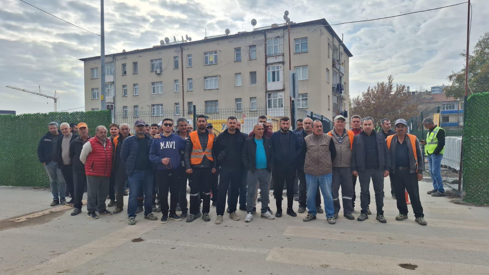 Kartal Kavşağı projesinde maaşını alamayan işçiler işi bıraktı